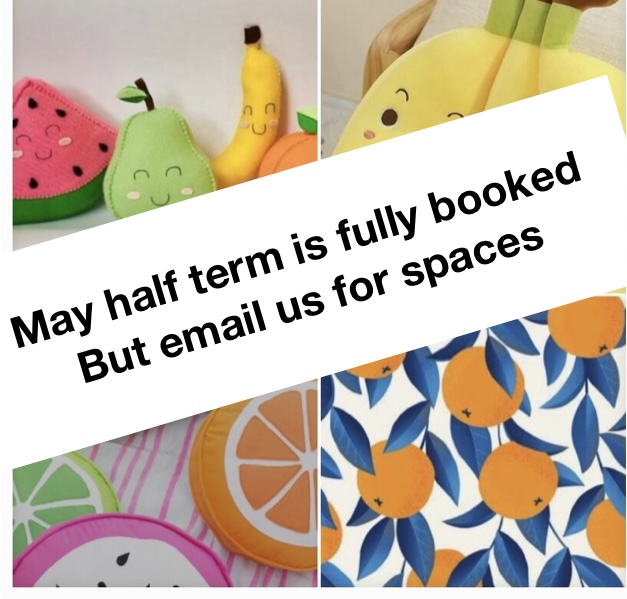 Tuttiest of Fruitiest May Half Term Camps 26-28 May